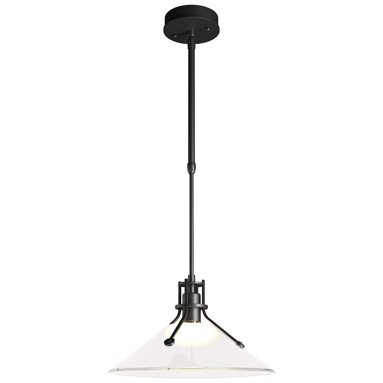 Image 1 Henry Outdoor Pendant Medium - Black Finish - Frosted Glass - Standard