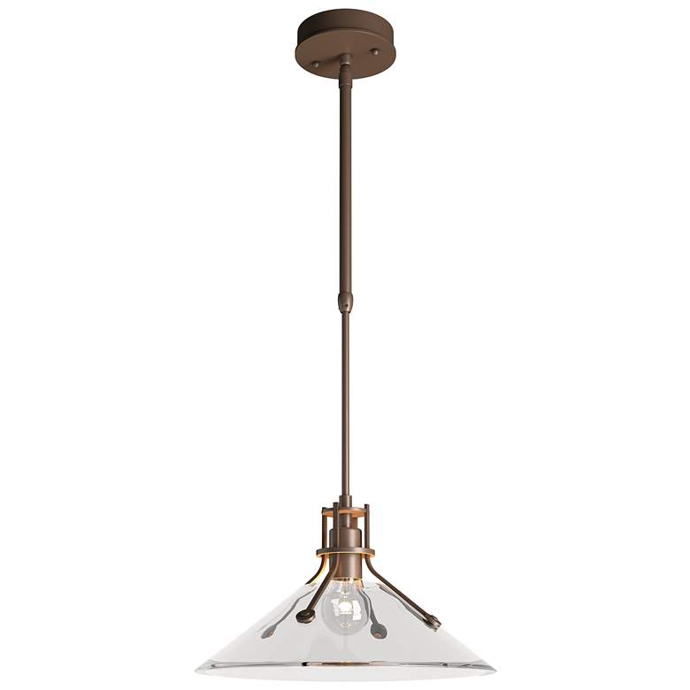 Image 1 Henry Outdoor Pendant Medium - Bronze Finish - Clear Glass - Standard