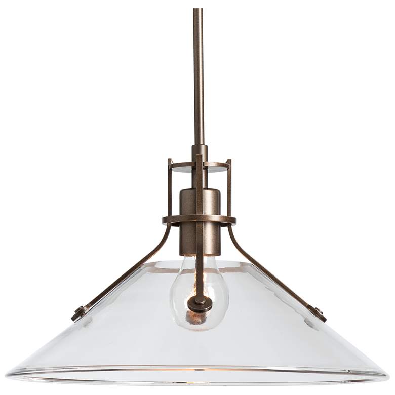 Image 1 Henry Outdoor Pendant Medium - Bronze Finish - Frosted Glass - Standard