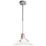Henry Outdoor Pendant Medium - Steel Finish - Frosted Glass - Standard