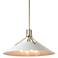 Henry Pendant - Brass Finish - White Accent - Standard Overall Height