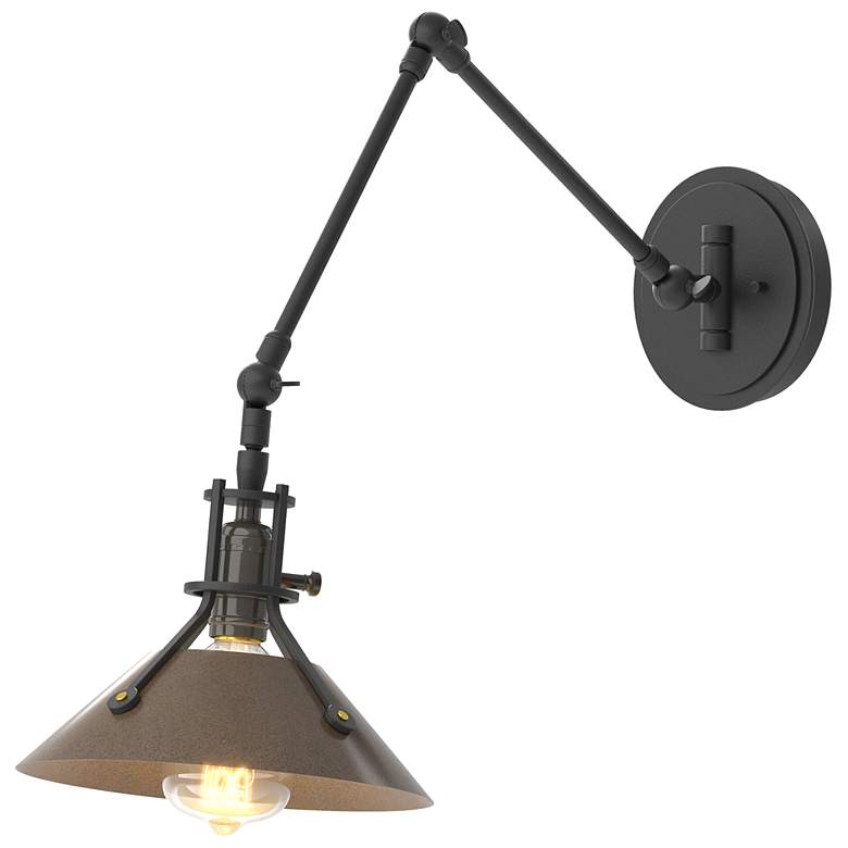 Image 1 Henry Sconce - Black Finish - Bronze Accents