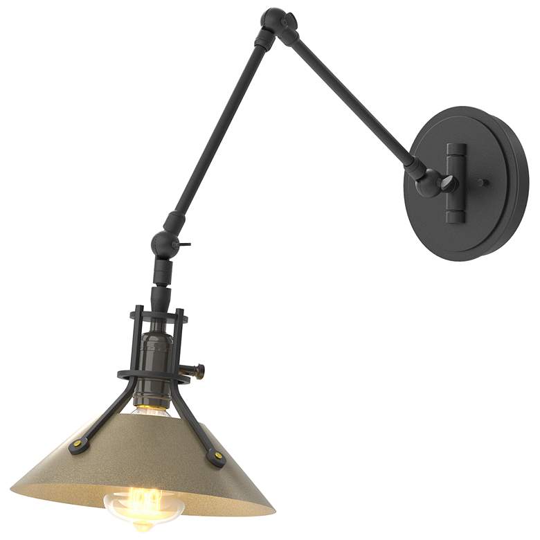 Image 1 Henry Sconce - Black Finish - Soft Gold Accents
