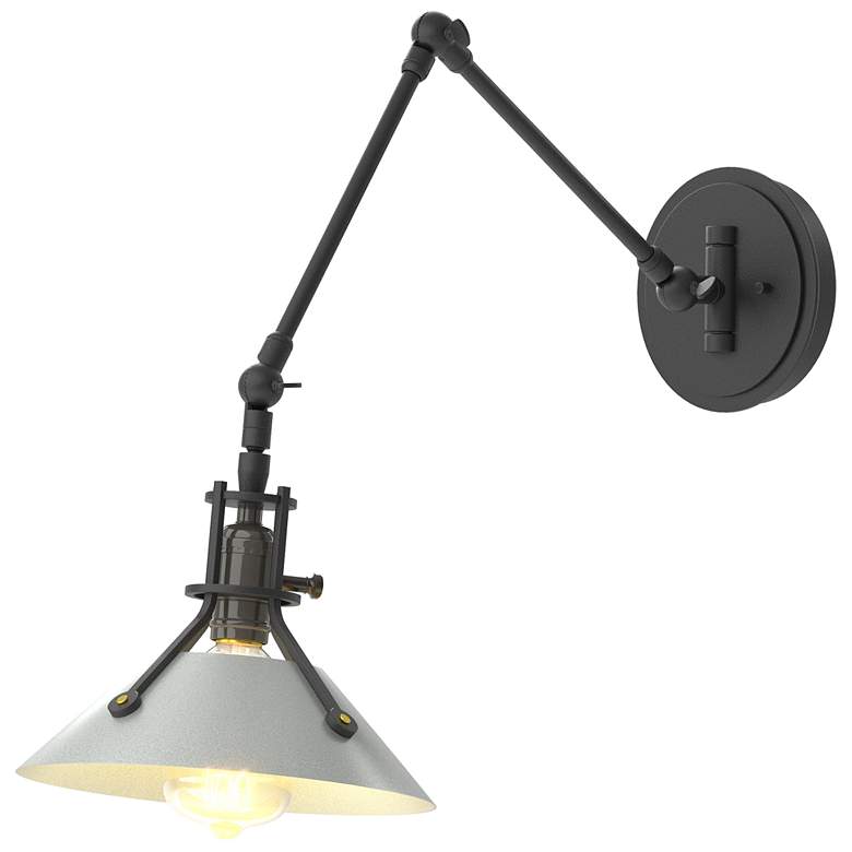 Image 1 Henry Sconce - Black Finish - Vintage Platinum Accents