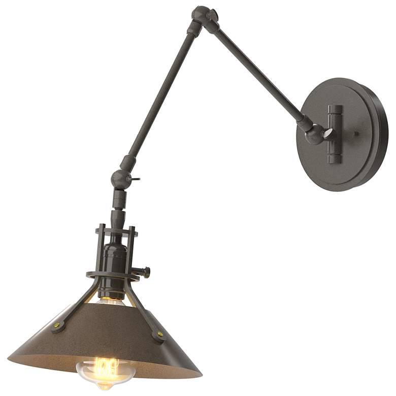 Image 1 Henry Sconce - Dark Smoke Finish - Bronze Accents