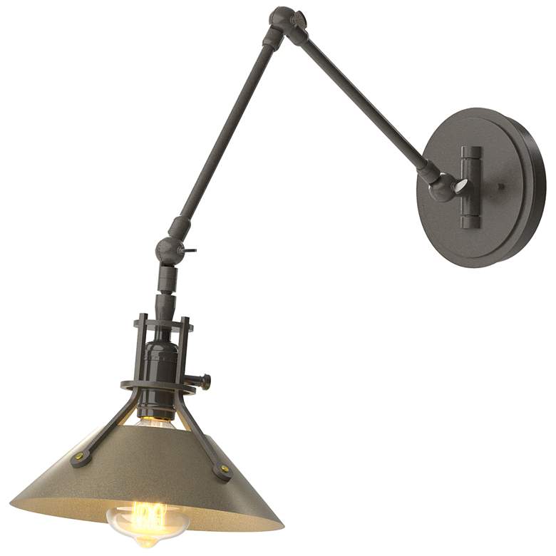Image 1 Henry Sconce - Dark Smoke Finish - Soft Gold Accents