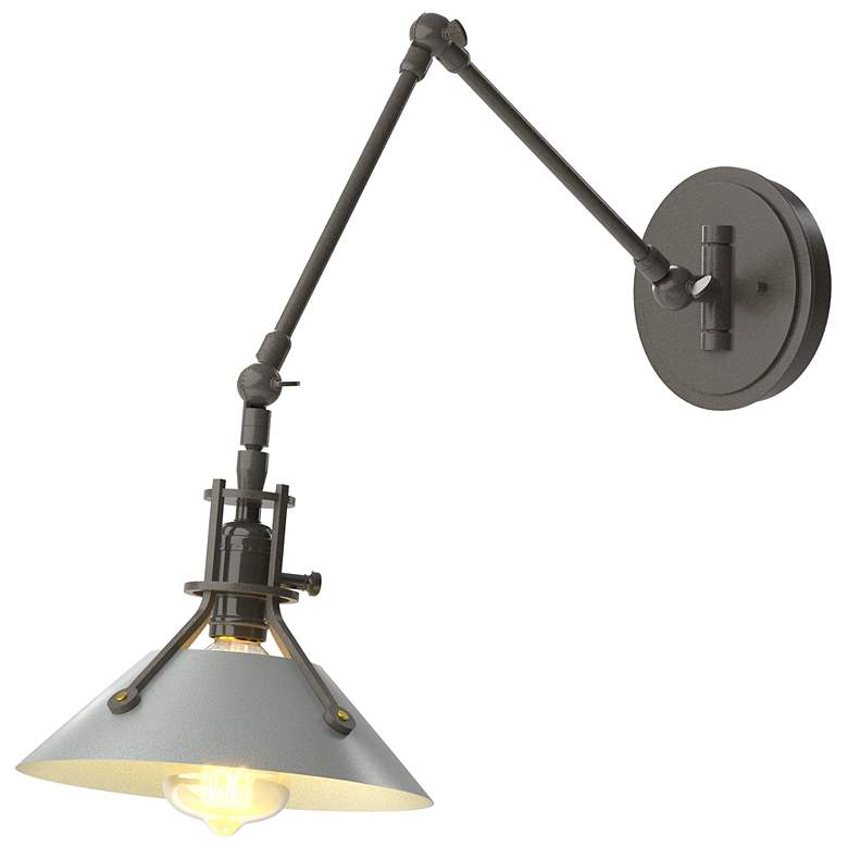 Image 1 Henry Sconce - Dark Smoke Finish - Vintage Platinum Accents