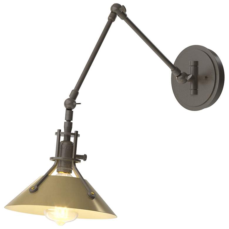 Image 1 Henry Sconce - Dark Smoke - Modern Brass