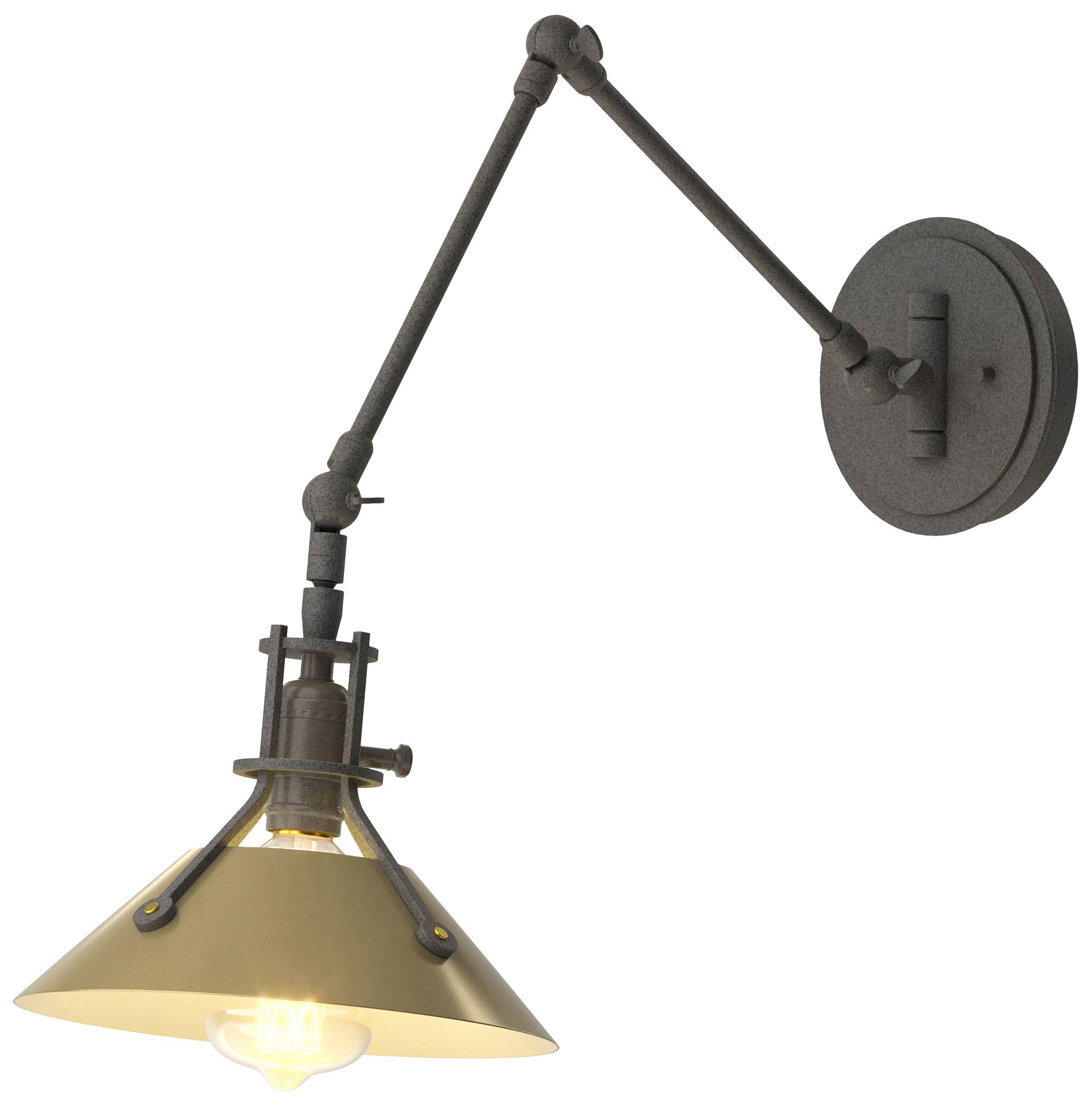 Henry Sconce - Iron - Modern Brass - Made to Order