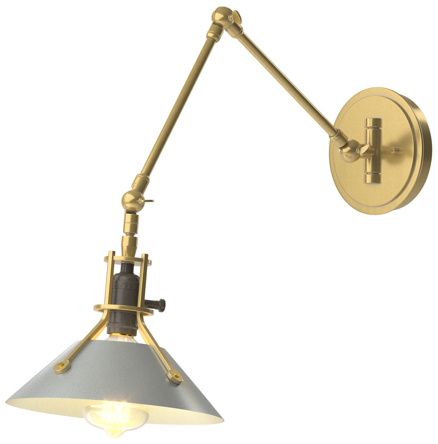 Henry Sconce - Modern Brass - Platinum - Made to Order