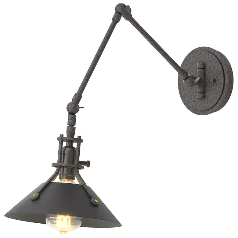 Image 1 Henry Sconce - Natural Iron Finish - Black Accents
