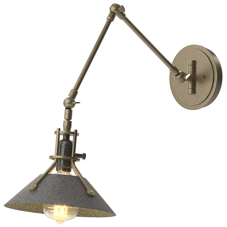 Image 1 Henry Sconce - Soft Gold Finish - Natural Iron Accents