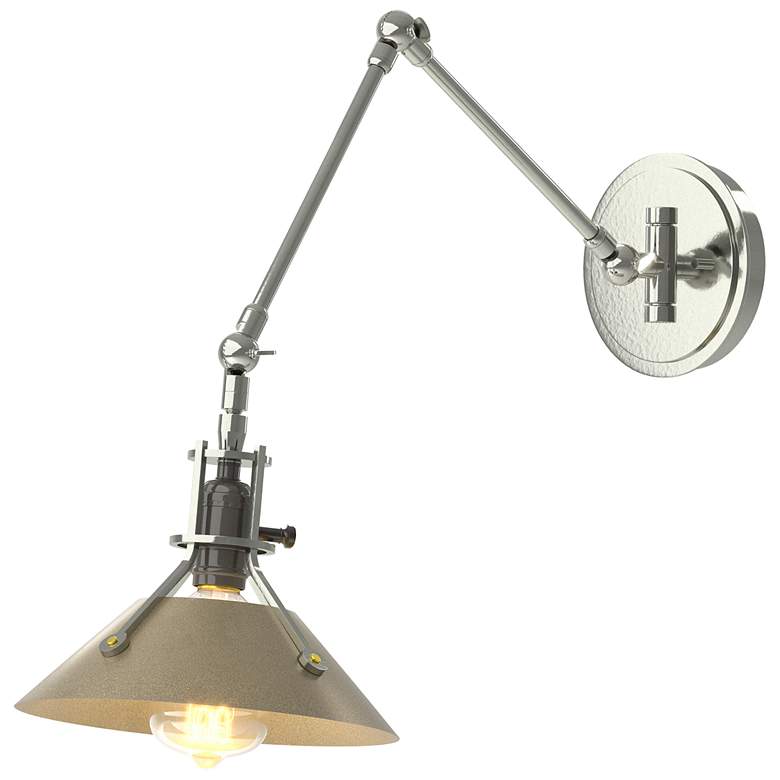 Image 1 Henry Sconce - Sterling Finish - Soft Gold Accents