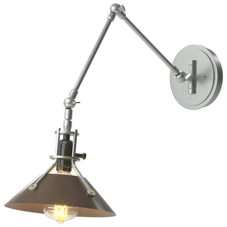 Image 1 Henry Sconce - Vintage Platinum Finish - Bronze Accents