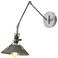 Henry Sconce - Vintage Platinum Finish - Natural Iron Accents
