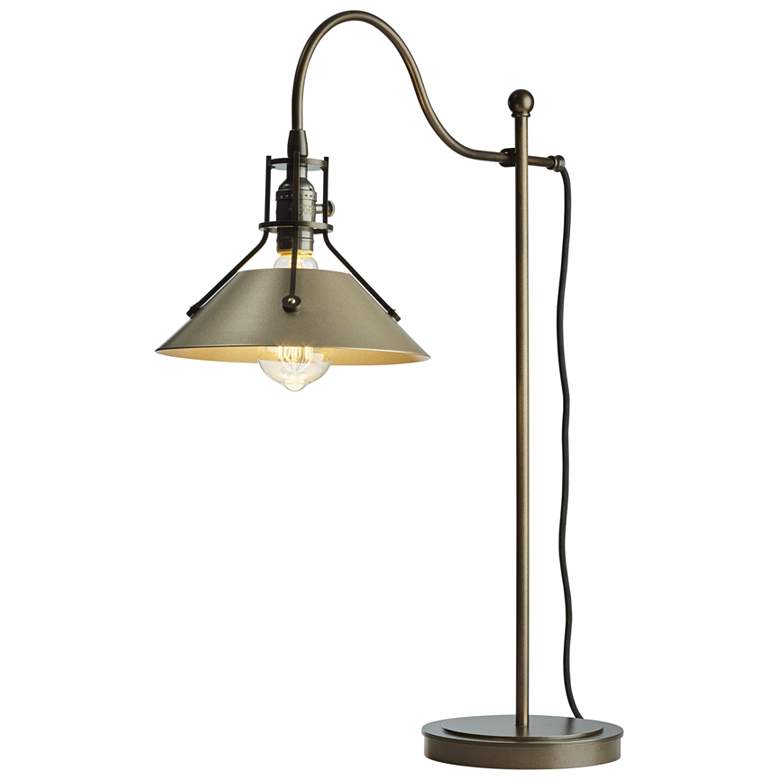Image 1 Henry Table Lamp - Bronze Finish - Soft Gold Accents