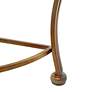 Hensley 41" Wide Gold Metal Embossed Leaf Console Table