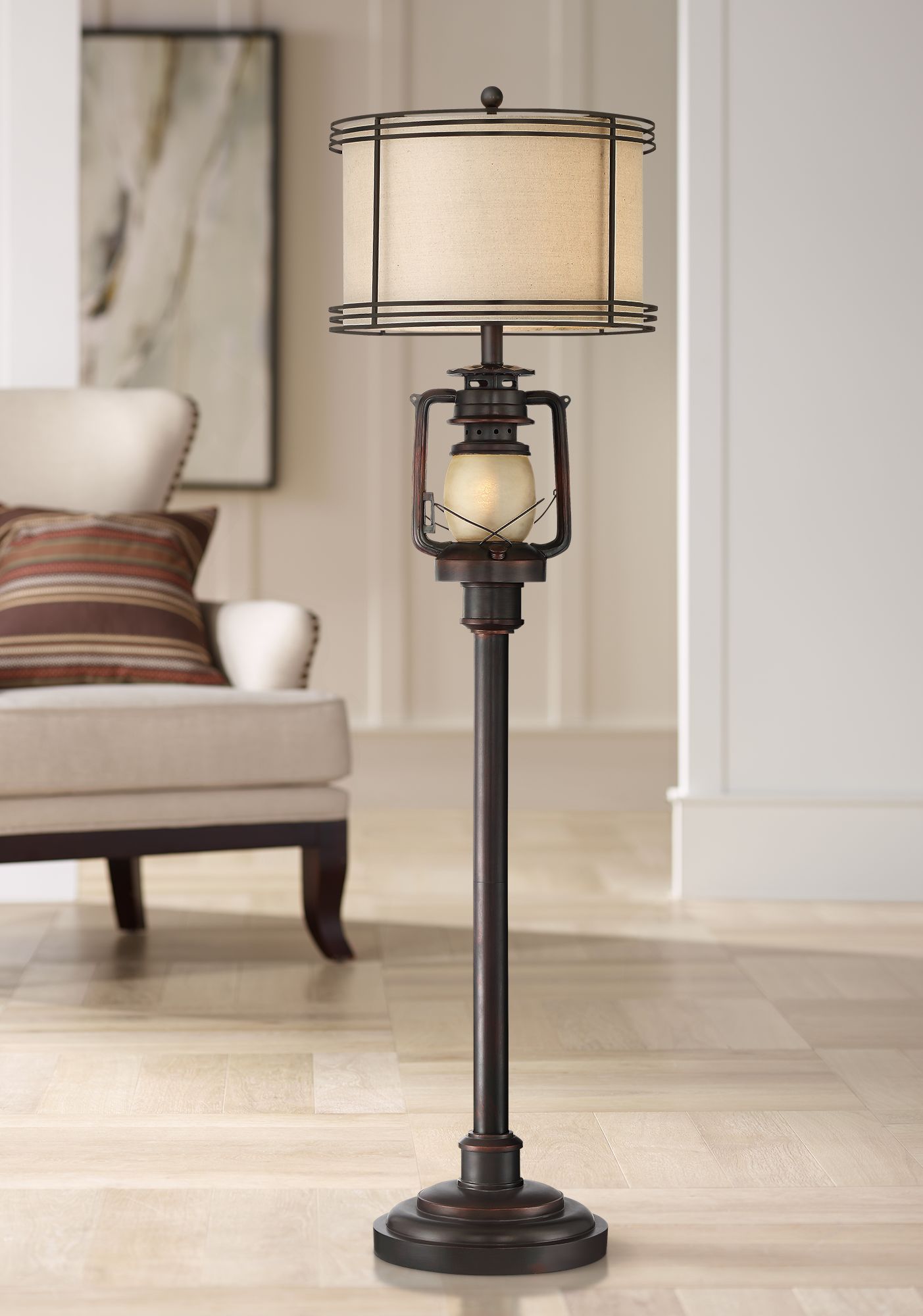 large lantern floor lamp