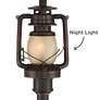 Watch A Video About the Henson Bronze Finish Rustic Lantern Floor Lamp with Night Light