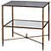Henzler 25 3/4" Wide Metal and Glass Console Table