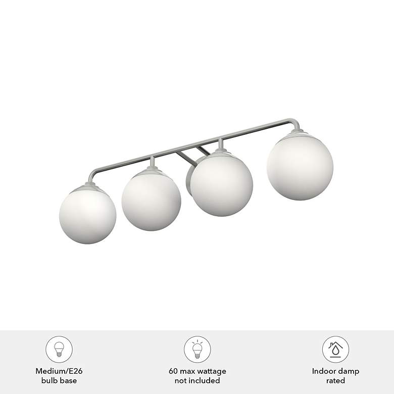 Image 5 Hepburn 4 Light Vanity - Brushed Nickel more views