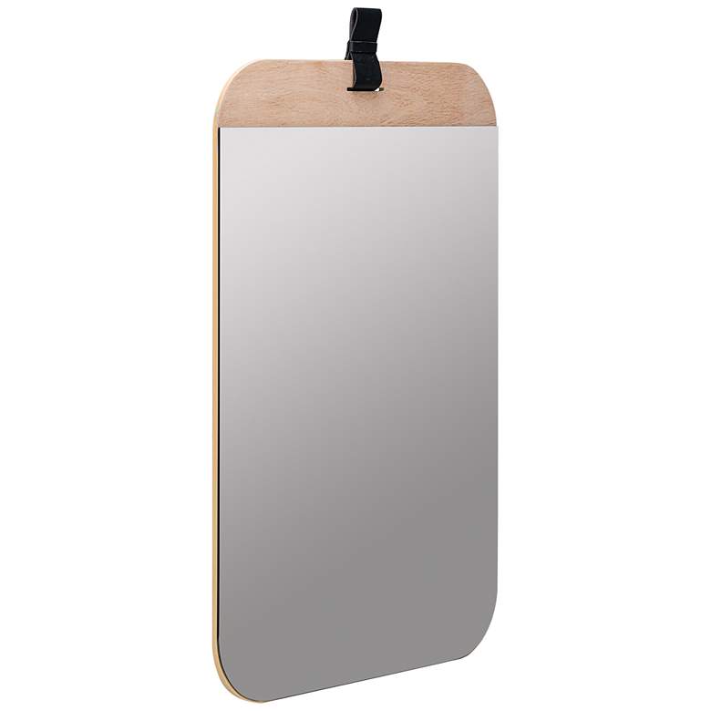 Image 6 Heppner Natural Blonde Wood 24" x 36" Wall Mirror more views