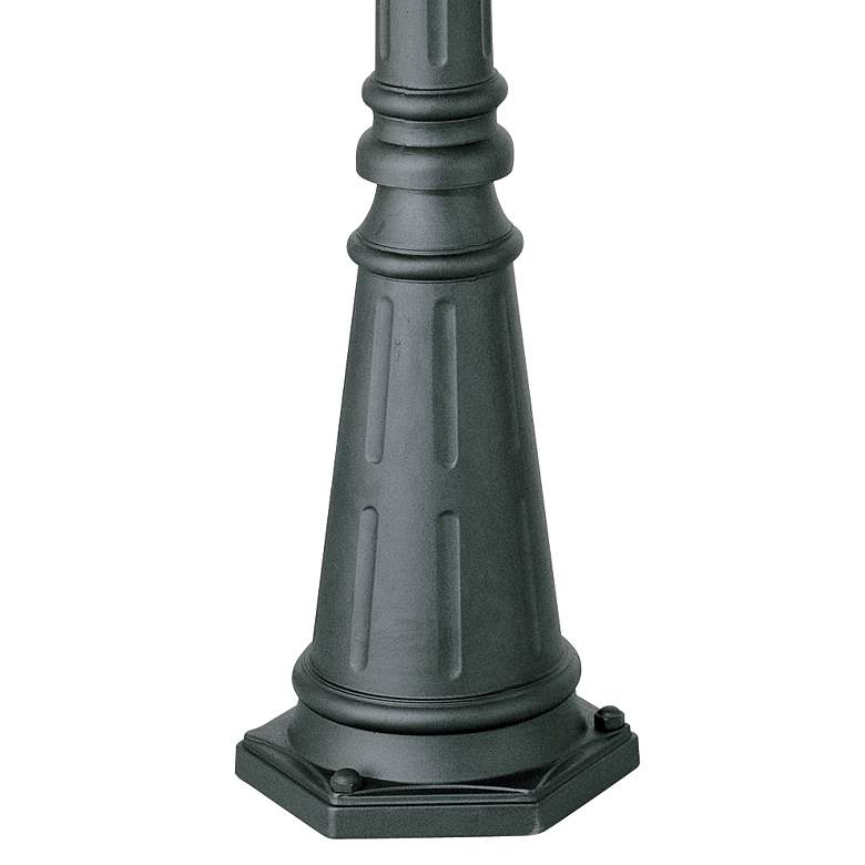 Image 4 Hepworth Black Finish 76 3/4" High Metal Outdoor Light Post more views