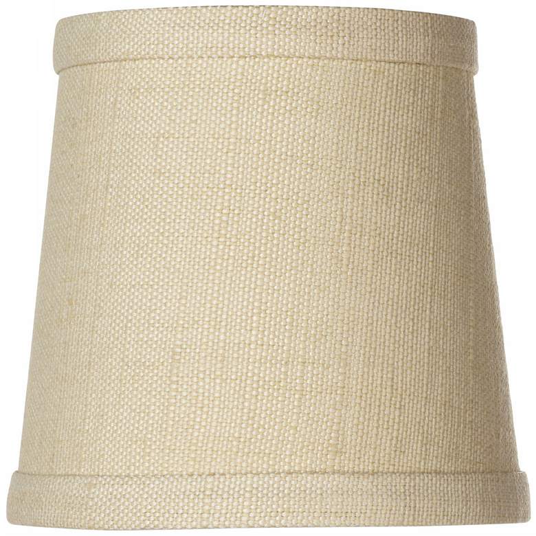 Image 1 Herbal Linen Drum Lamp Shade 4x5x5 (Clip-On)