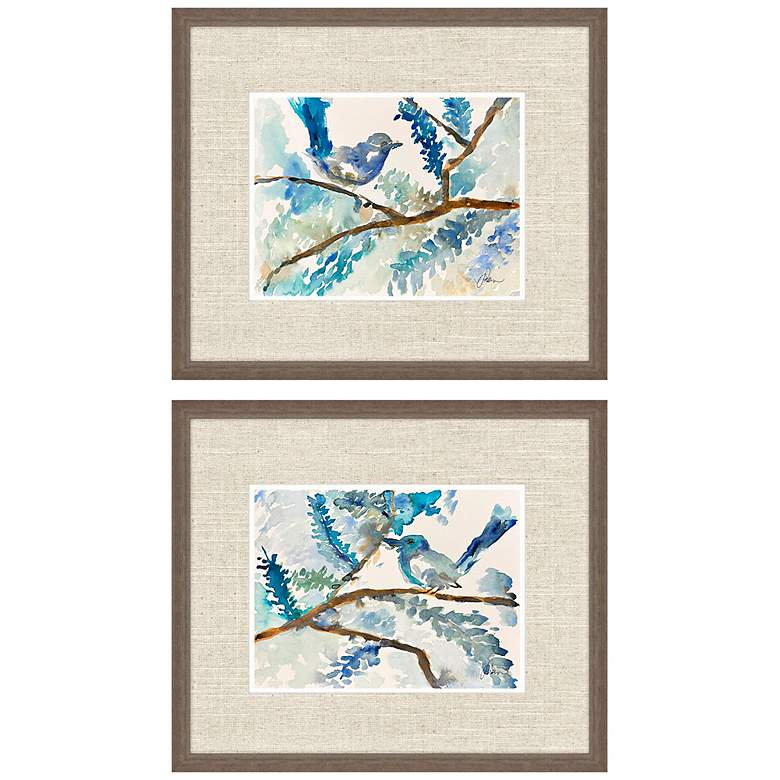 Image 1 Here Birdie Birdie 20"W x 17"H Framed Wall Art Set of 2