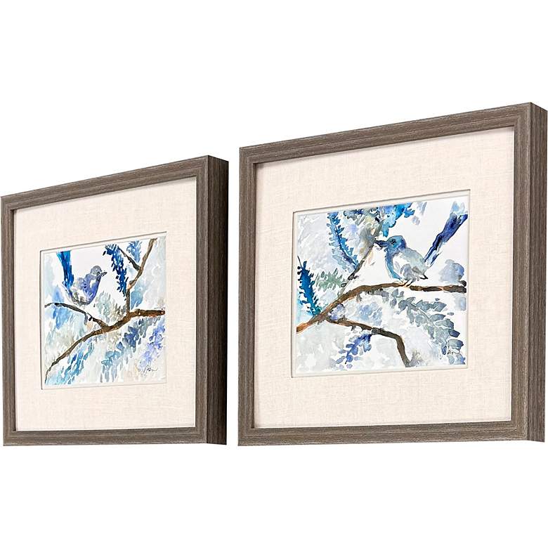Image 2 Here Birdie Birdie 20"W x 17"H Framed Wall Art Set of 2 more views