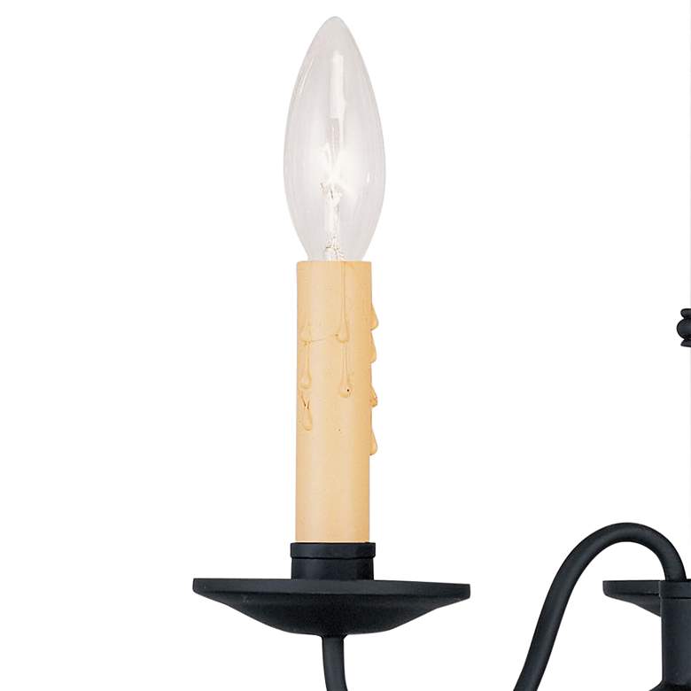 Image 4 Heritage 12 1/2" Wide Black 3-Light Chandelier more views