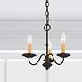 Heritage 12 1/2" Wide Black 3-Light Chandelier in scene
