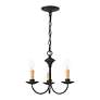 Thumbnail3 of Heritage 13-in 3-Light Black Candle Chandelier more views