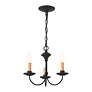 Thumbnail4 of Heritage 13-in 3-Light Black Candle Chandelier more views
