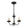6_Heritage 13-in 3-Light Black Candle Chandelier more views