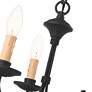 Heritage 13-in 3-Light Black Candle Chandelier