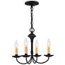 2_Heritage 15" Wide Black 4-Light Mini Chandelier