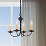 1_Heritage 15" Wide Black 4-Light Mini Chandelier