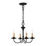 3_Heritage 15" Wide Black 4-Light Mini Chandelier more views