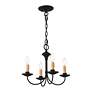 4_Heritage 15" Wide Black 4-Light Mini Chandelier more views