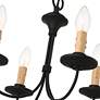 6_Heritage 15" Wide Black 4-Light Mini Chandelier more views