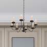 Heritage 25-in 8-Light Black Candle Chandelier