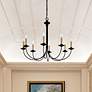 Thumbnail1 of Heritage 30-in 8-Light Black Candle Chandelier