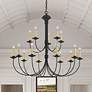 1_Heritage 36-in 15-Light Black Candle Chandelier