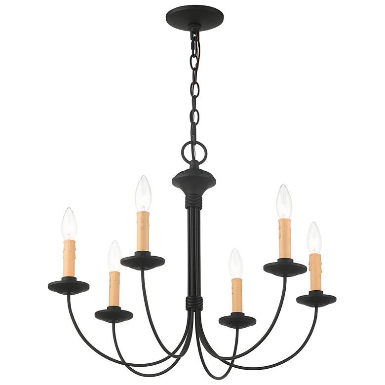 Image 5 Heritage 6 Light Black Chandelier more views