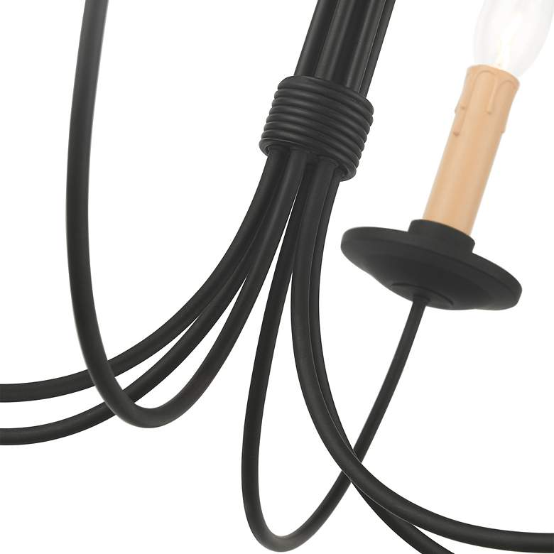 Image 6 Heritage 6 Light Black Chandelier more views