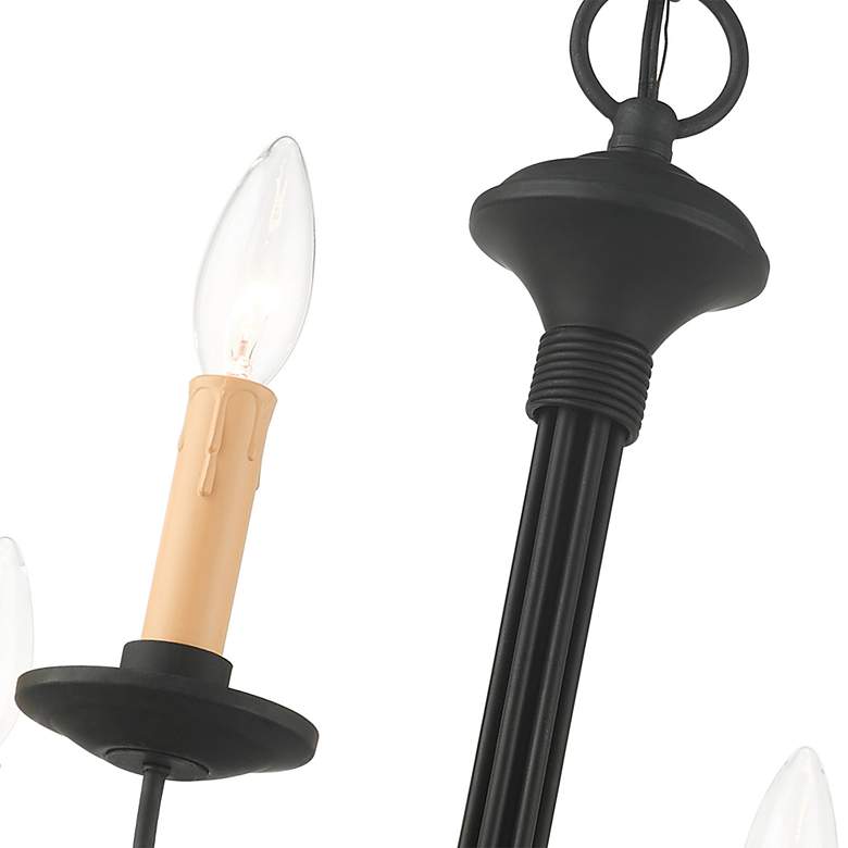 Image 7 Heritage 6 Light Black Chandelier more views