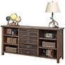 Heritage 70" Wide 3-Drawer Hickory Wood Credenza