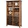 Heritage 72" High 6-Shelf Hickory Wood Bookcase