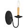 Heritage 8 1/2" High Black Wall Sconce